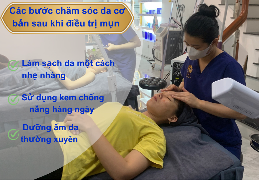 Cách chăm sóc da sau khi điều trị mụn